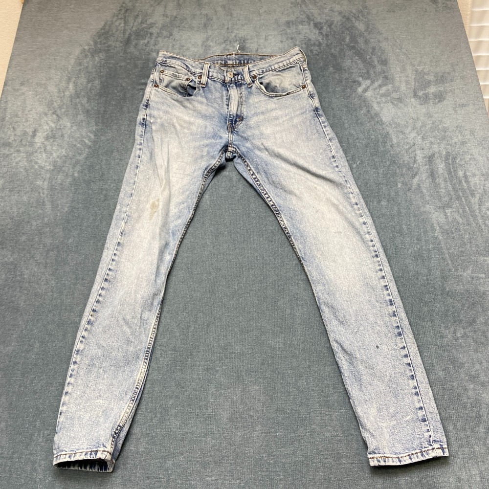 Levi's 512 Jeans Mens 31x32 Blue Denim Low Rise Medium Wash Slim Tapered Leg